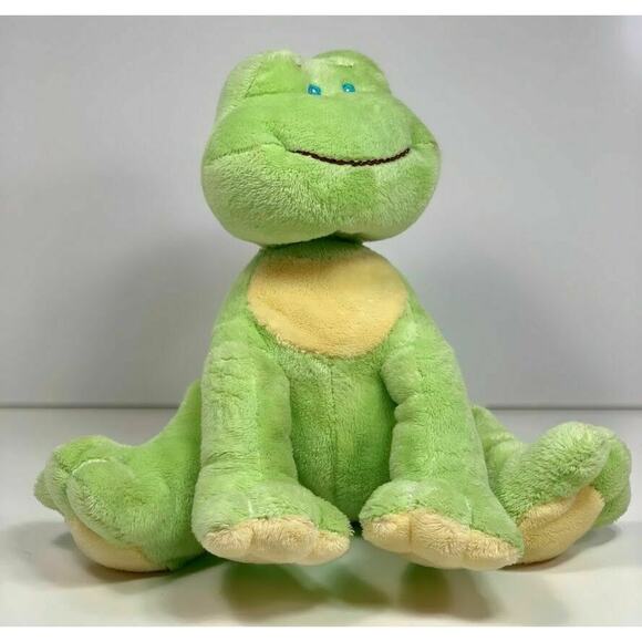 Baby Ganz Light Green Wind Up Waggle Head Frog Musical Plush 9" - Picture 1 of 7